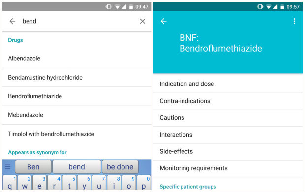 new BNF app