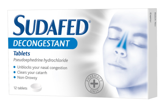 Sudafed Decongestant Tablets