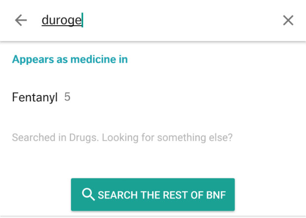 new BNF app search by brand