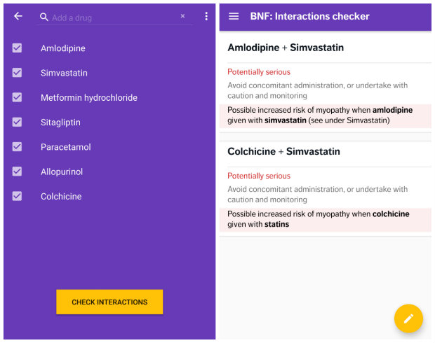 new bnf app interactions