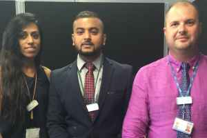 The clinical contact centre pharmacists: Sukhvinder Sandhu, Ikhlaq Hussain, Radu Juverdeanu